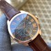 Drive De Cartier 40mm RG Black Dial Brown Leather Strap APSF A23J