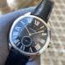Drive De Cartier 40mm Black Dial Black Leather Strap APSF A23J