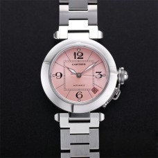 Pasha De Cartier 35mm Ladies Pink Dial SS Bracelet TWCF A2892