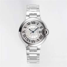 Ballon Bleu De Cartier 33mm White Dial SS Bracelet AF NH05A