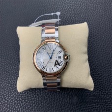 Ballon Bleu De Cartier 36mm RG/SS White Dial RG/SS Bracelet AF A2824