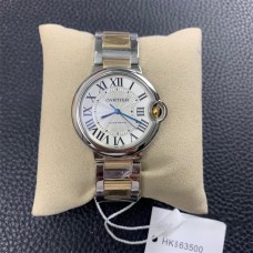 Ballon Bleu De Cartier 36mm White Dial SS Bracelet AF A2824