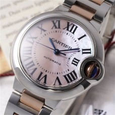 Ballon Bleu De Cartier 33mm RG/SS MOP Dial RG/SS Bracelet AF NH05A