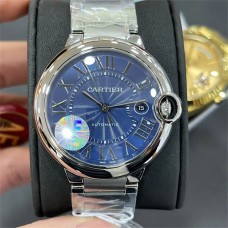 Ballon Bleu De Cartier 42mm Blue Dial SS Bracelet AF A2824