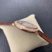 Ballon Bleu De Cartier 42mm RG Double Diamond Bezel White Dial Brown Leather Strap AF A2824