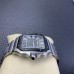 Santos Large 40mm Black Bezel Grey Dial SS Bracelet BVF MY9015