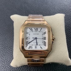 Santos Large 40mm RG White Dial RG Bracelet BVF MY9015