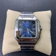 Santos Large 40mm Blue Dial SS Bracelet BVF MY9015