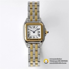 PANTHRE 22mm Ladies YG/SS White Dial YG/SS Bracelet BVF Swiss Quartz