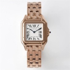 PANTHRE 27mm Ladies RG White Dial RG Bracelet BVF Swiss Quartz