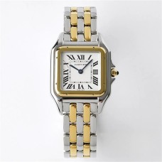 PANTHRE 27mm Ladies YG/SS White Dial YG/SS Bracelet BVF Swiss Quartz