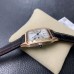 Santos Dumont 43.5*31.4mm RG White Dial Black Leather Strap F1F Swiss Quartz