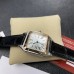 Santos Dumont 43.5*31.4mm RG/SS White Dial Black Leather Strap F1F Swiss Quartz