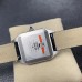Santos Dumont 43.5*31.4mm RG/SS White Dial Black Leather Strap F1F Swiss Quartz