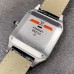 Santos Dumont 38*27.5mm White Dial Black Leather Strap F1F Swiss Quartz