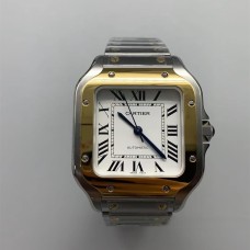 Santos Medium 35mm YG White Dial SS Bracelet BVF MY9015