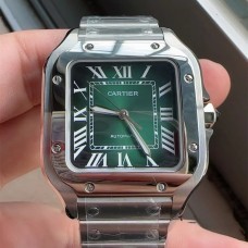 Santos Medium 35mm Green Dial SS Bracelet BVF MY9015