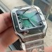 Santos Medium 35mm Green Dial SS Bracelet BVF MY9015