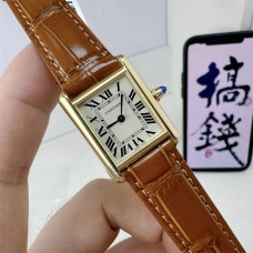 Tank Louis 22mm Alligator YG/LE White Dial DRF Quartz
