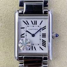 Cartier Tank Must 33.7×25.5mm SS/SS White Dial AF Swiss Quartz