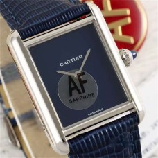 Tank Must 22/25.5mm Dia SS/LE Blue Dial AF Swiss Quartz