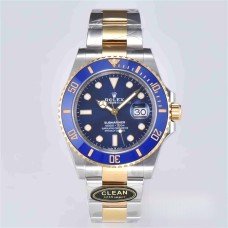 Submariner 41mm 126613LB 904L Ceramic Blue Dial YG/SS Bracelet Clean Factory CF VR3235