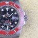 DIW Submariner 40mm Red Bezel Carbon Dial SS Bracelet VSF VS3135