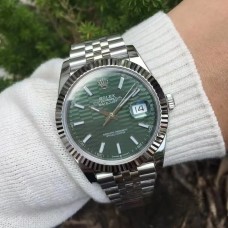 DateJust 41mm 126334 Fluted Bezel Mint Green Motif Dial Jubilee Bracelet VSF VS3235