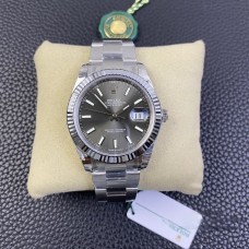 DateJust 41mm 126334 Fluted Bezel Grey Dial Oyster Bracelet VSF VS3235