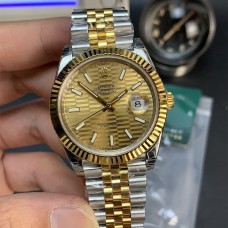 DateJust 41mm Fluted Bezel Gold Motif Dial YG/SS Jubilee Bracelet VSF VS3235