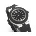 Aluminium 40mm Black Dial Black Rubber Strap BVF A2892
