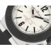 Aluminium 40mm Steve Aoki White Dial Black Rubber Strap BVF A2892