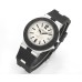 Aluminium 40mm Steve Aoki White Dial Black Rubber Strap BVF A2892