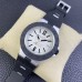 Aluminium 40mm White Dial Black Rubber Strap BVF A2892