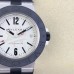 Aluminium 40mm White Dial Black Rubber Strap BVF A2892