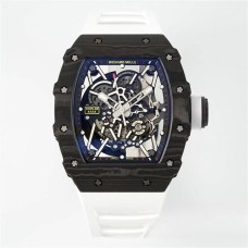 RM035-02 Real NTPT Skeleton Dial White Crown White Rubber Strap ZF NH05A