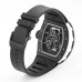 RM055 Black Ceramic Skeleton Dial Black Crown Black Rubber Strap KVF NH05