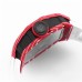 RM035-02 Red Real NTPT Skeleton Dial Red Crown White Rubber Strap BBRF NH05A