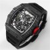 RM035-02 Real NTPT Skeleton Dial Red Crown Black Rubber Strap BBRF NH05A