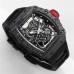 RM035-02 Real NTPT Skeleton Dial Red Crown Black Rubber Strap BBRF NH05A