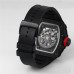 RM035-02 Real NTPT Skeleton Dial Red Crown Black Rubber Strap BBRF NH05A