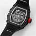 RM035-02 Real NTPT Skeleton Dial Red Crown Black Rubber Strap BBRF NH05A