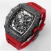 RM035-02 Real NTPT Skeleton Dial Red Crown Red Rubber Strap BBRF NH05A