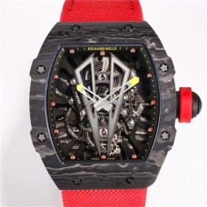 RM027 Tourbillon NTPT Skeleton Dial Red Crown Red Nylon Strap BBRF Tourb
