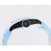 RM035 White Real NTPT Skeleton Dial Blue Crown Blue Rubber Strap BBRF NH05A