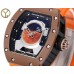 RM052 Tourbillon Brown Titanium Skeleton Dial Orange Rubber Strap YSF Tourb