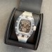 RM056 Transparent Tourbillon Skeleton Dial Transparent Rubber Strap EURF Tourb
