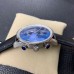 IWC Portugieser Chrono Laureus Sport 41mm IW371432 Blue Dial Black Leather Strap ZF A7750