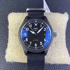 IWC Pilot Mark XVIII TopGun 41mm IW326901 Ceramic Black Dial Black Nylon Strap V7F A2892