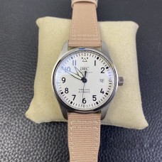 IWC Pilot Mark XVIII 40mm IW327017 White Dial Pink Nylon Strap V7F A2892